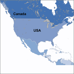 North America - USA, Canada